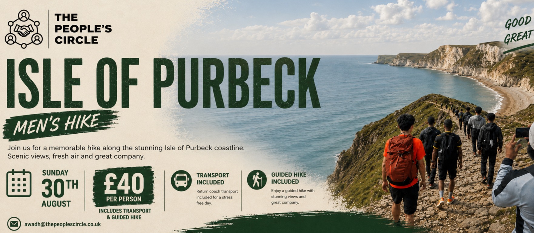 Isle Of Purbeck Men's Coastal Hike